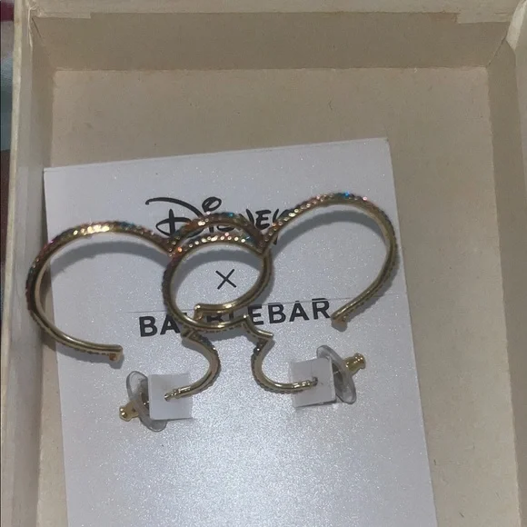 BaubleBar Gold Mickey Mouse Hoop Earrings - Picture 4 of 6